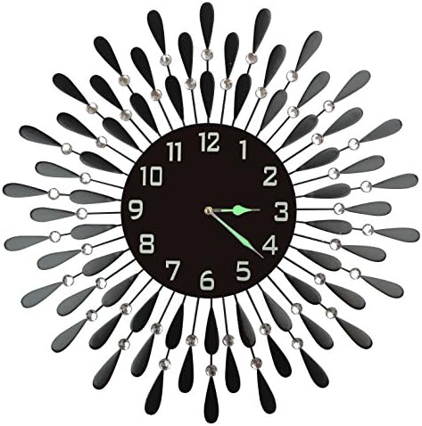 Lulu Decor, 9.5” Black Glass Dial by LuluDecor