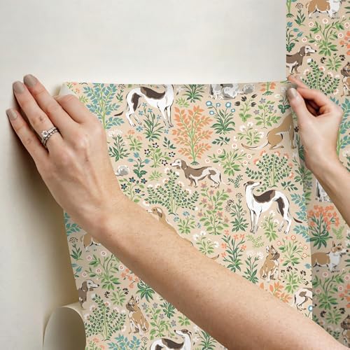 NuWallpaper x Printfresh Must Love Dogs Tan Peel and Stick Wallpaper, Removable - Image 5