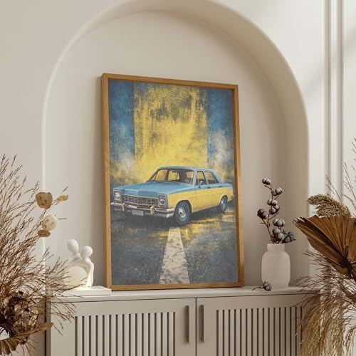 InkFlow Posters Vintage Car Canvas Poster - Image 5