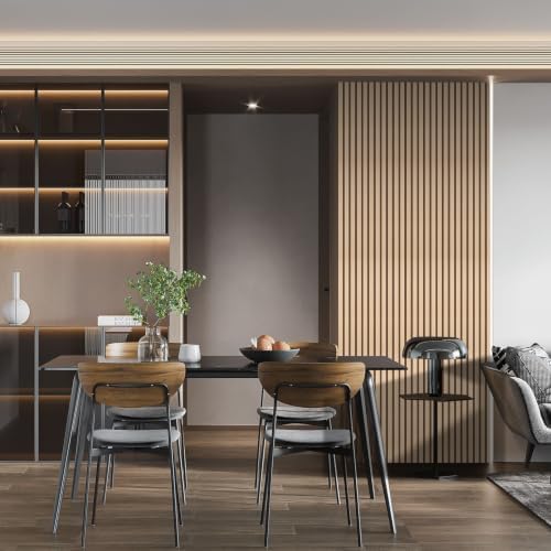 Peel and Stick 4 Roll Oak Slat 3D Wall Panel 4"x 98" - Image 6