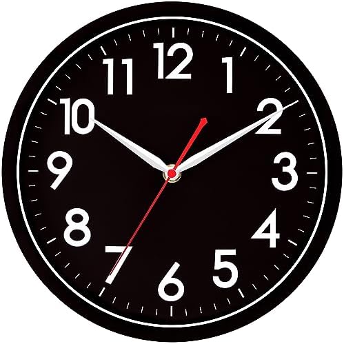 AKCISOT 12 Inch Wall Clock, Silent Battery Operated Analog Clock - Image 2