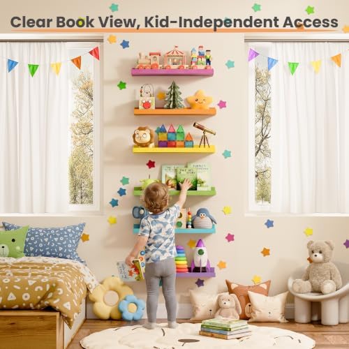 upsimples Floating Shelves for Wall Decor Storage - Image 2