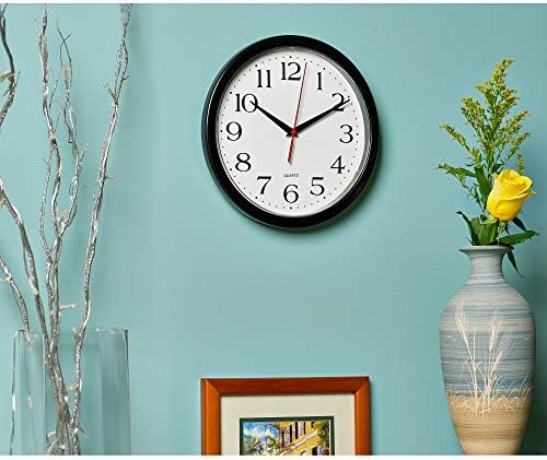 Bernhard Products Black Wall Clocks, 2 Pack Silent Non Ticking 10 Inch Quality - Image 7