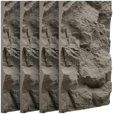 IZODEKOR PU Wall Panels Stone Look 24x48 in | 1.97 in Thick | 3D Wall Panels by Izodekor3DWallPanels