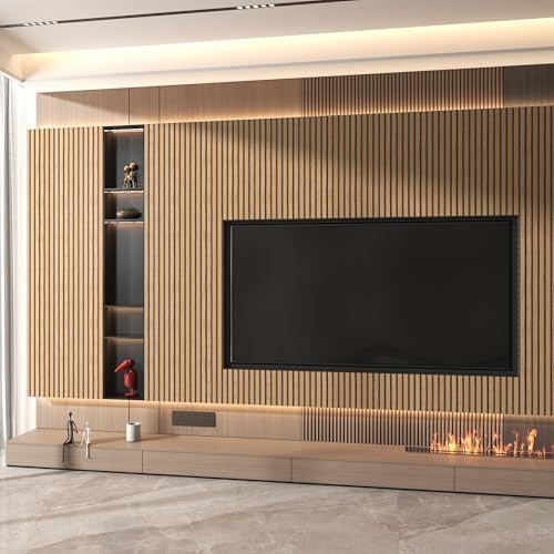Wood Slat Peel and Stick Wallpaper Textured Contact Paper 17.3''×393'' - Image 3