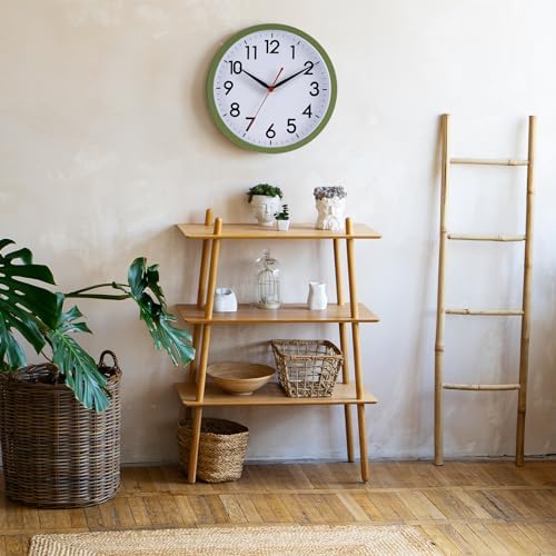AKCISOT 10 Inch Wall Clock, Silent Battery Operated Analog Clock - Image 5