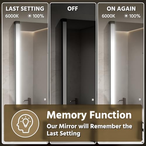 30" Wx36 H LED Mirror for Bathroom Vanity Mirror, 270° Rotatable LED Arms for - Image 6