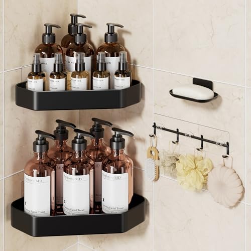 Veken Aluminum Corner Shower Caddy 4-Pack, Never Rust&Large Capacity by Veken