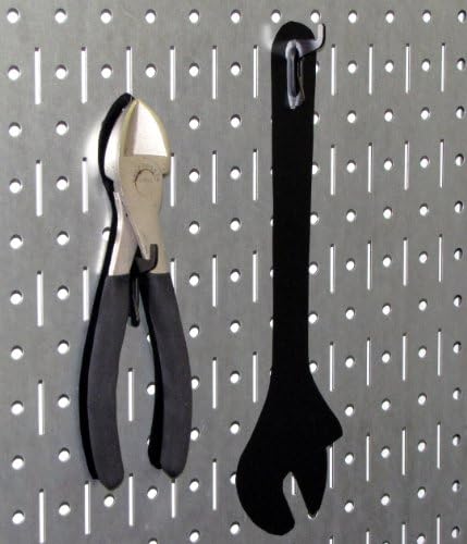 Wall Control Pegboard 32in x 16in Galvanized Metal Pegboard Tool Board Panel - Image 6