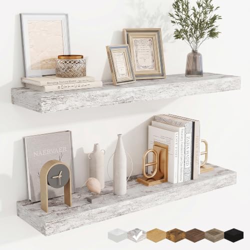 Floating Shelves for Wall, Wall Mounted Wood Shelves by Fuqing