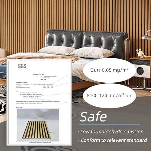 Art3d Acoustic Wood Slat Panels 94.5"x24" - Image 4
