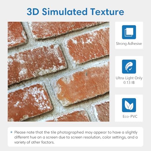 COMSTICKC 3D Faux Brick Wall Panels Peel and Stick - Image 3