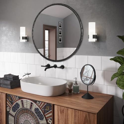 ANDY STAR Hand-Forged Black Round Mirror - Image 3