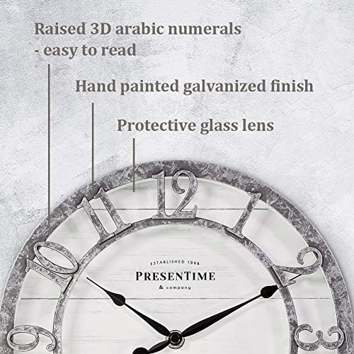 Presentime 10" Farmhouse Series Wall Clock - Image 3