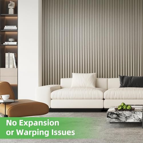 Art3d 8-Pack 104" x 6" WPC Wall Panels, Glossy Metal Finish Accent Wall Paneling - Image 7
