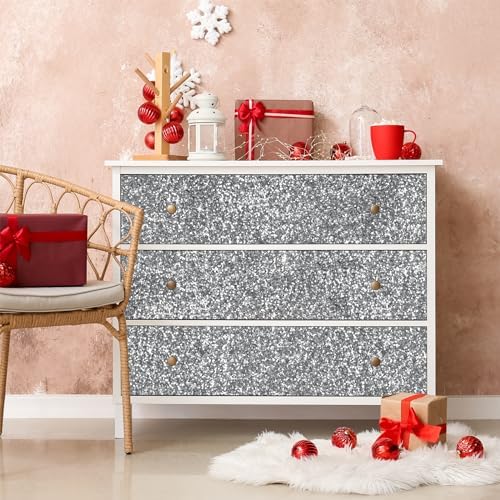 CRE8TIVE 8"x354" Chunky Glitter Wallpaper Border Peel and Stick Wall Border - Image 4