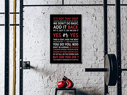 AMART SUN Mixed Quotes Fitspiration Motivational Quotes Print Canvas Wall Art • - Image 5