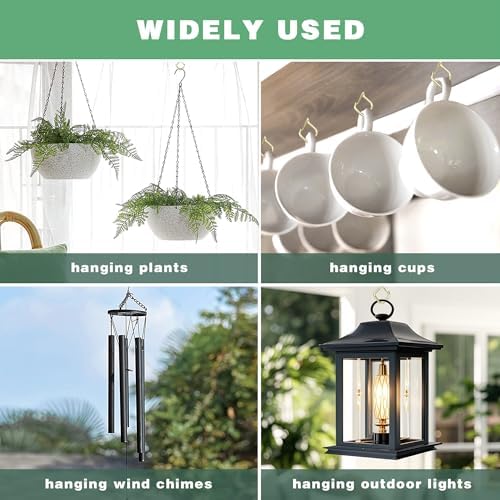 Outdoor Hooks for String Lights & Hanging Screw Hooks - Image 6