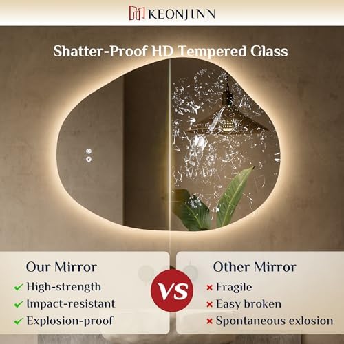 Keonjinn Irregular Bathroom Mirror - Image 5