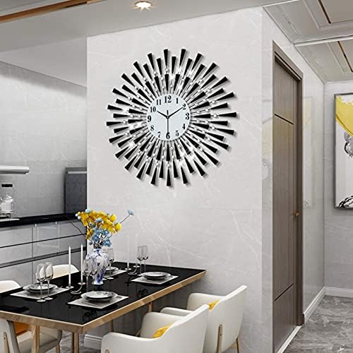 Large Wall Clock Decorative Wall Clocks 3D Non-Ticking Silent Quartz Clocks - Image 2