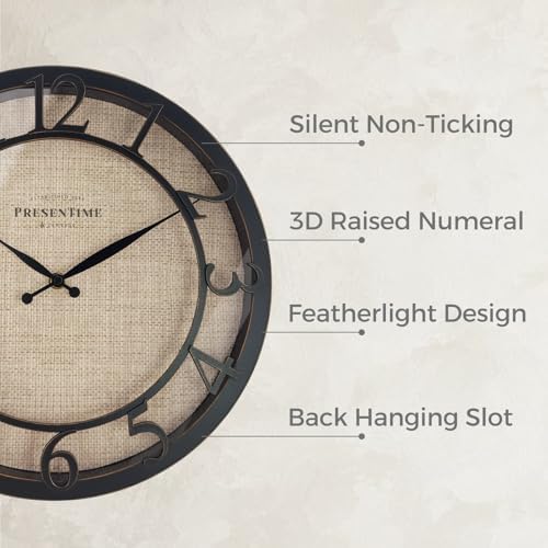 Presentime 13" Farmhouse Series Wall Clock - Image 2