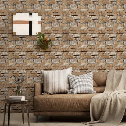 COMSTICKC 3D Peel and Stick Faux Stone Wall Panels - Image 2