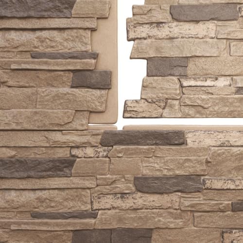 Ekena Millwork 49"W x 25 1/2"H x 1 1/4"D Acadia Ledge Stacked Stone, StoneWall - Image 5