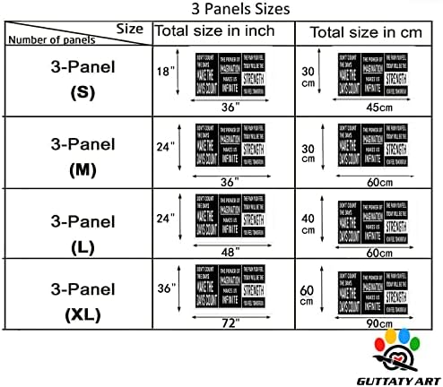 Office Wall Art-3 Panel Motivational Canvas Art - Image 6