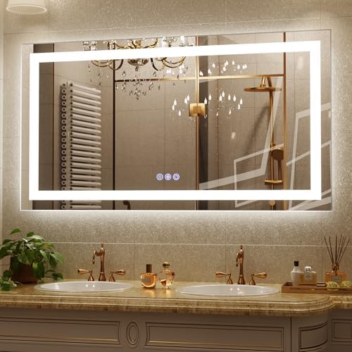 55"x 30" LED Bathroom Vanity Mirror by Unknown