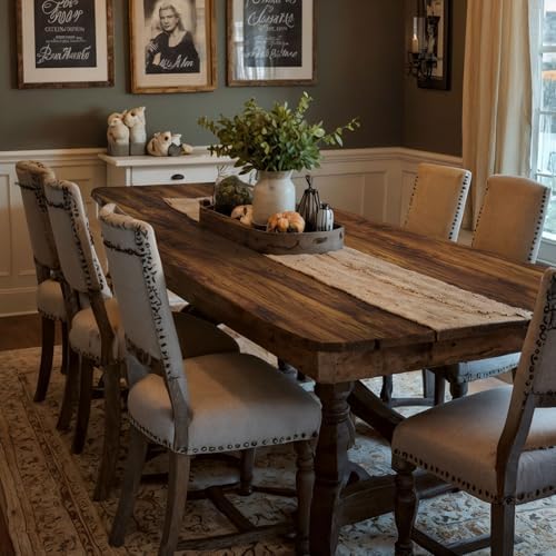 Dimoon 394"x15.7" Thickened Texture Brown Wood Grain Vintage Wallpaper Roll - Image 2