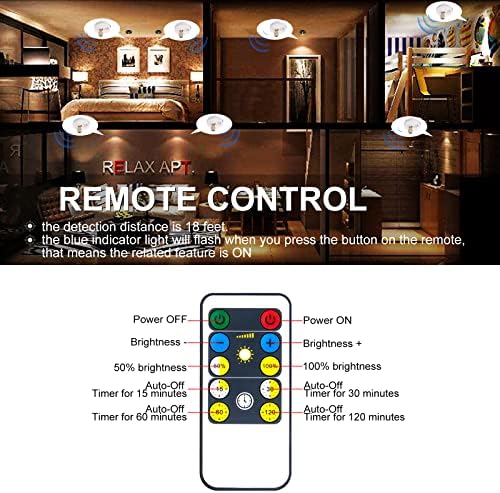 HAMVIDNE Wireless LED Spotlight, Battery Powered Indoor Plant Tree Up Light - Image 3