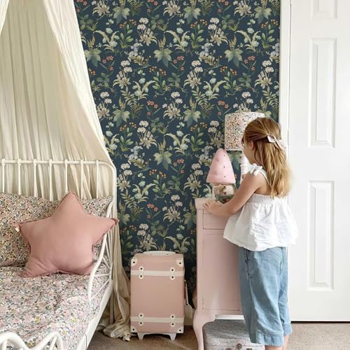 Simon&Siff Vintage Floral Peel and Stick Wallpaper 480" x 17.3" - Image 4
