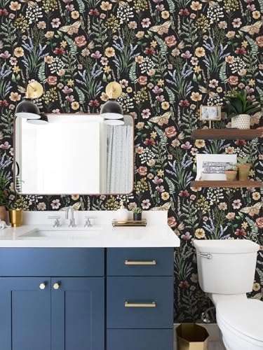 Orainege Vintage Floral Wallpaper Peel and Stick Wallpaper Boho Removable - Image 4