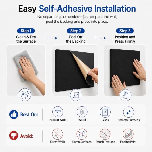 15 Pack Self-Adhesive Acoustic Wall Panels - Image 5