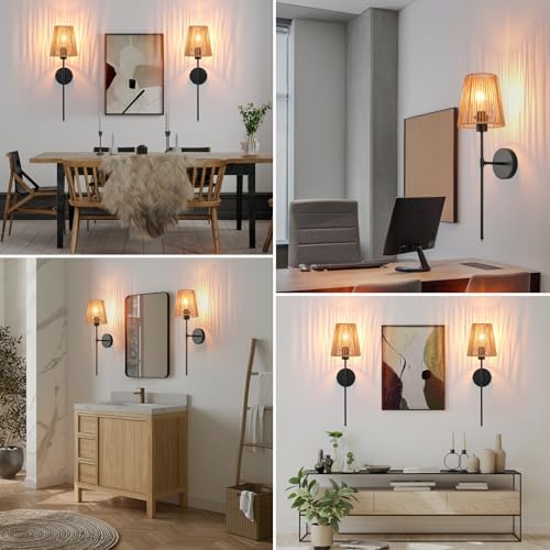 Battery Operated Wall Sconces Set of two, 15 Colors and Dimmable, Cordless - Image 7