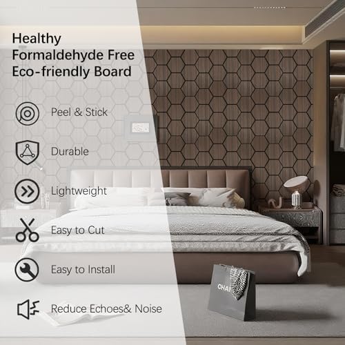 Hexagon Acoustic Wall Panels, Self-Adhesive Sound Absorbing Wall Panel by ARMURO - Image 4