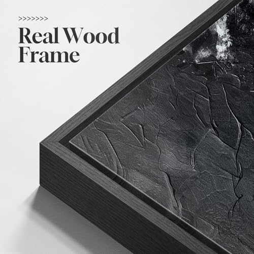 Extra Large Framed Red Black White Abstract Wall Art - Image 5