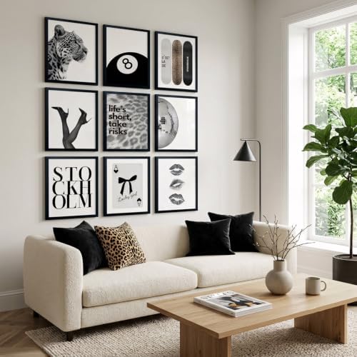 9Pcs Fashion Trendy Leopard Wall Art, Stockholm Style Room Decor - Image 6