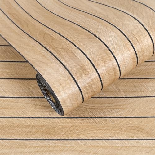 VEELIKE Light Oak Wood Slat Wall Panel Peel and Stick Chevron Wood Wall Panels by VEELIKE