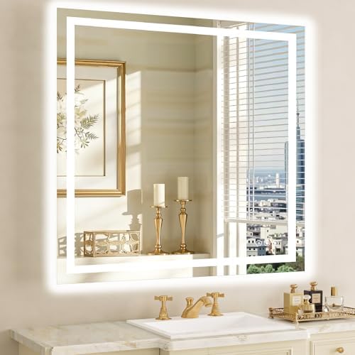36"x36" LED Bathroom Mirror by MYSUNORIA