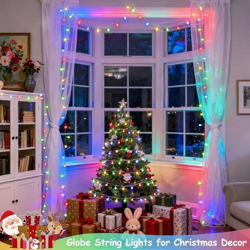 JMEXSUSS Globe String Lights Indoor Color Changing Christmas Lights Plug in - Image 6