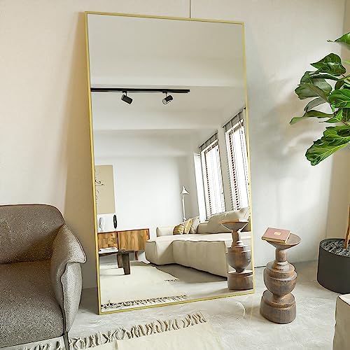 Koonmi 76"x34" Floor Mirror Full Length, Large Gold Mirror - Image 6