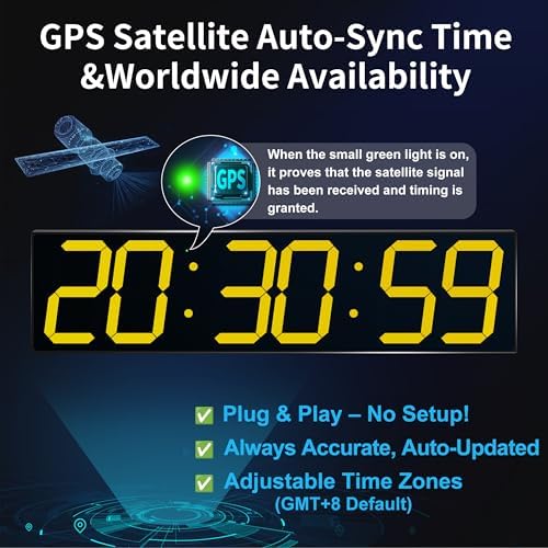 CHKOSDA 28 Inch Oversized Digital Wall Clock - Image 3