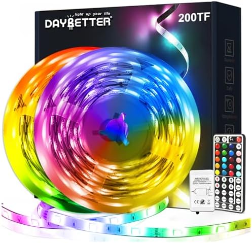 DAYBETTER Led Strip Lights 200ft, RGB Led Light Strip by DAYBETTER