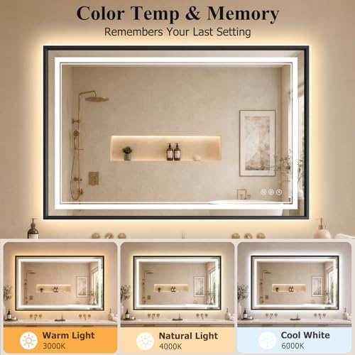 36"x48" LED Bathroom Mirror - Image 6