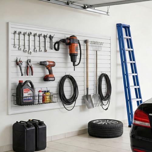 SMARTSTANDARD PVC Slatwall Panel 4x8 FT, PVC Garage Wall Organizer System - Image 4