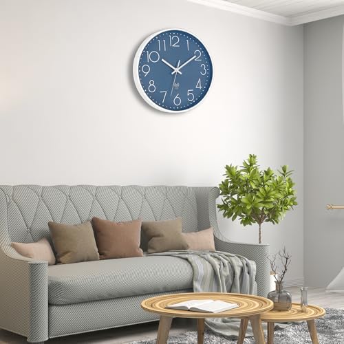 Foxtop 12" Atomic Wall Clock Battery Operated Modern Analog Clock - Image 3