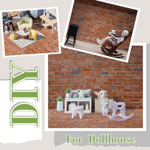 Flutesan 24 Pcs Miniature Dollhouse Wallpaper - Image 5