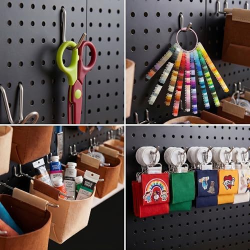 Spampur Peg Board, 8 Pack Metal Pegboard Wall Organizer - Image 6