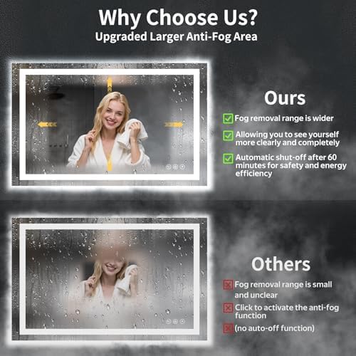 30"x50" LED Bathroom Mirror - Image 3